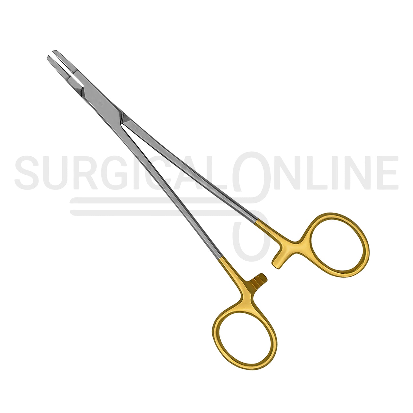 TC Ryder Needle Holder 5″ Serrated Jaws With Gold-Plated Handles