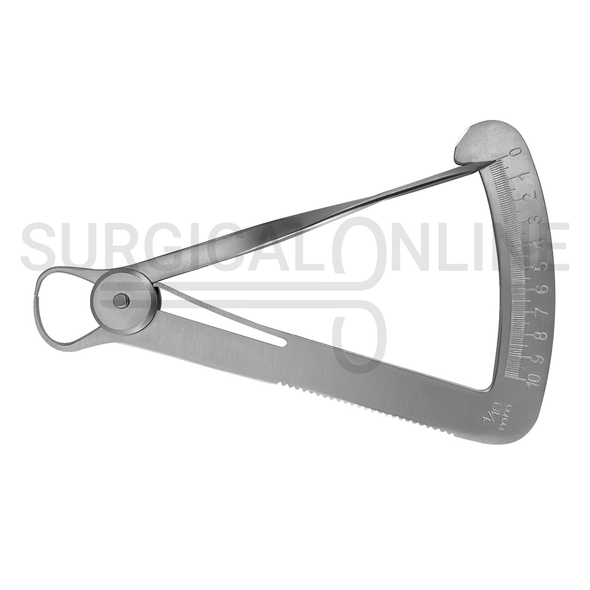 Crown Gauge Iwanson Spring Caliper 4″ Sharp Tips 0–10mm Scale
