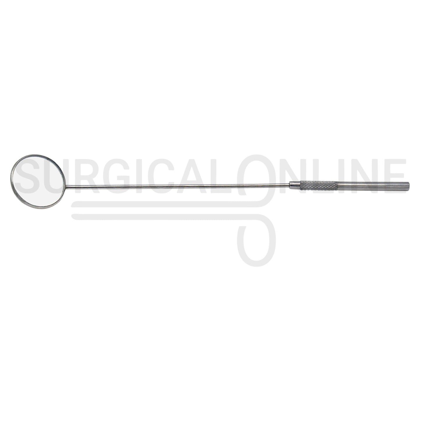 Laryngeal Mirror #10 34mm Angled Mirror With Grip Handle 8.25"
