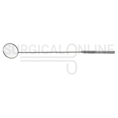 Laryngeal Mirror #10 34mm Angled Mirror With Grip Handle 8.25"