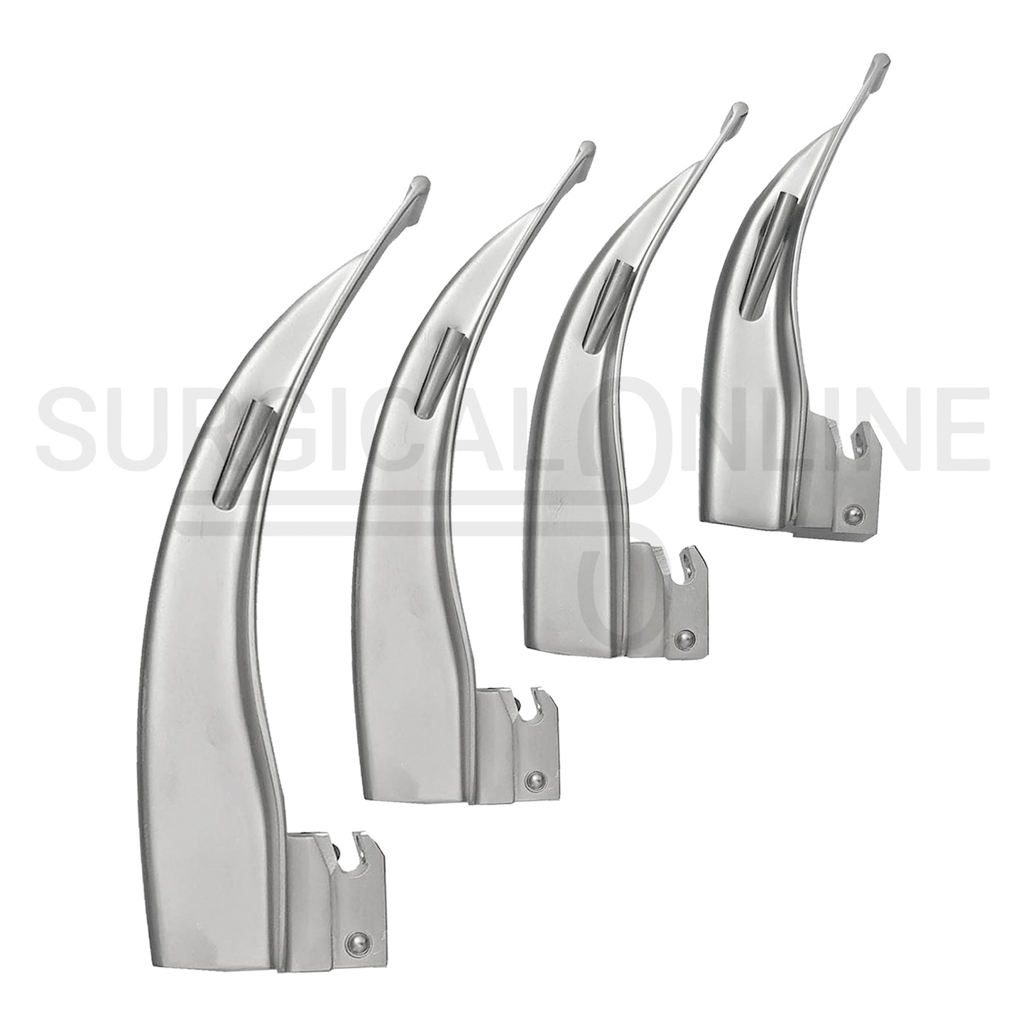 Fiber Optic Laryngoscope Macintosh 4 Blades Set
