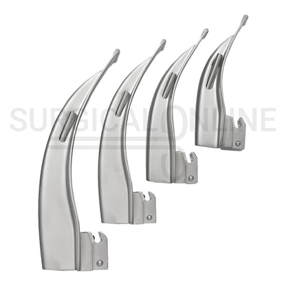 Fiber Optic Laryngoscope Macintosh 4 Blades Set