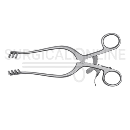 Weitlaner Self-Retaining Retractor 3X4 Prong Sharp 6.50"