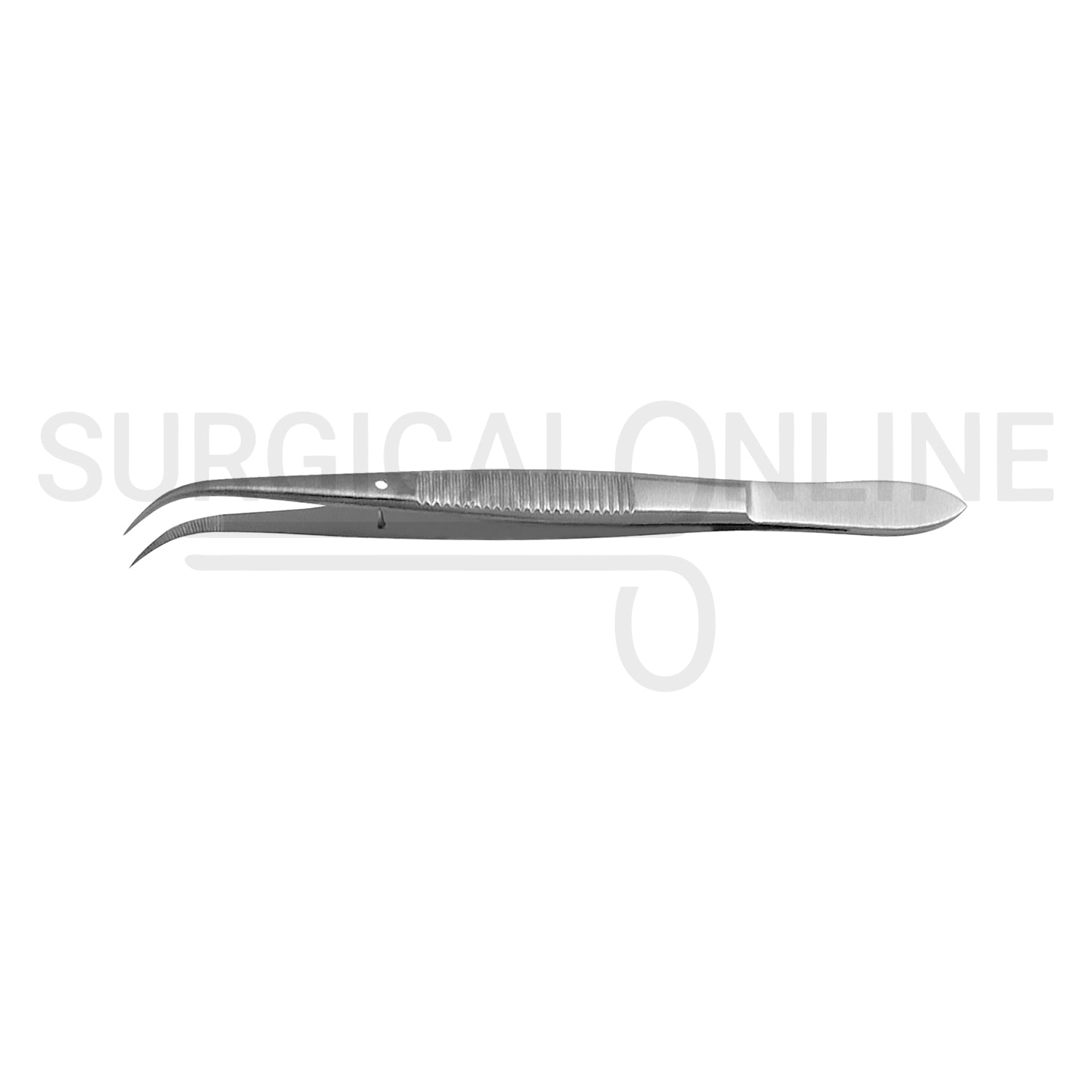 Splinter Forceps 3.50" Fine Point Curved Serrated Tips