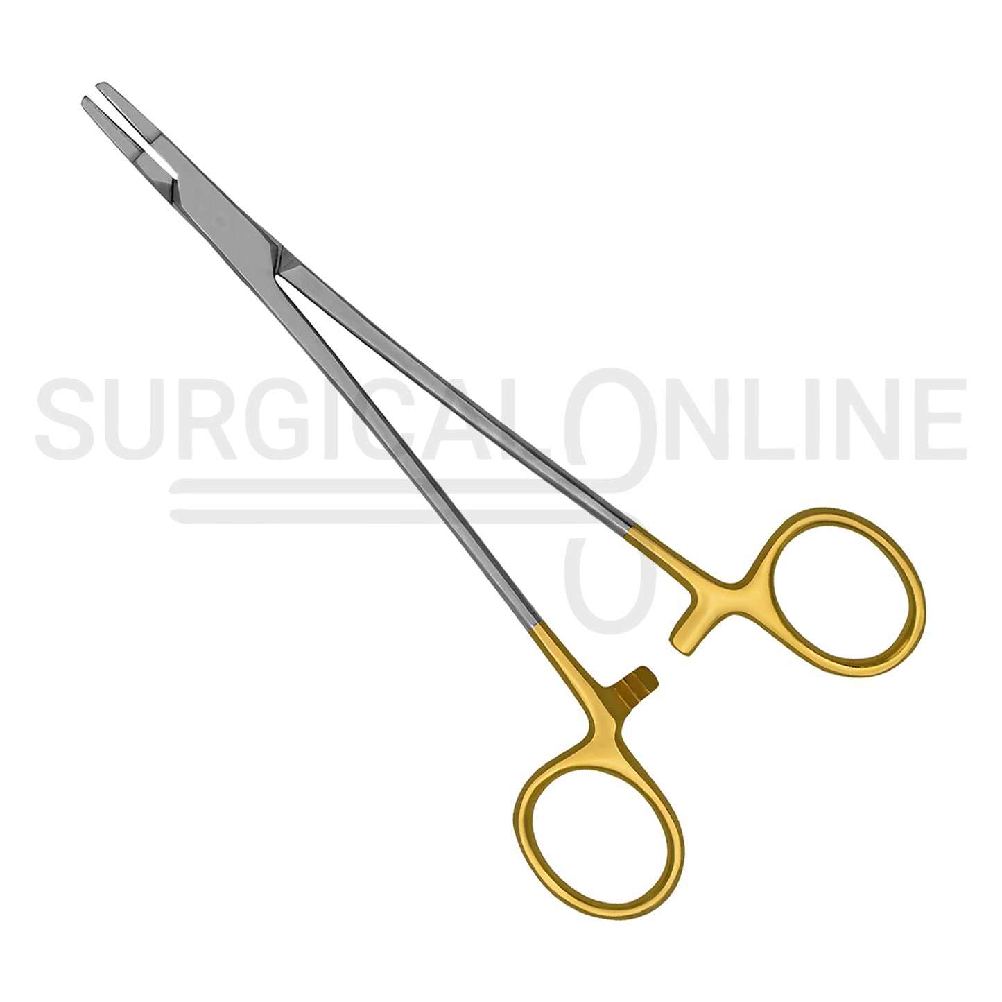 TC Ryder Needle Holder 7″ Serrated Jaws With Gold-Plated Handles
