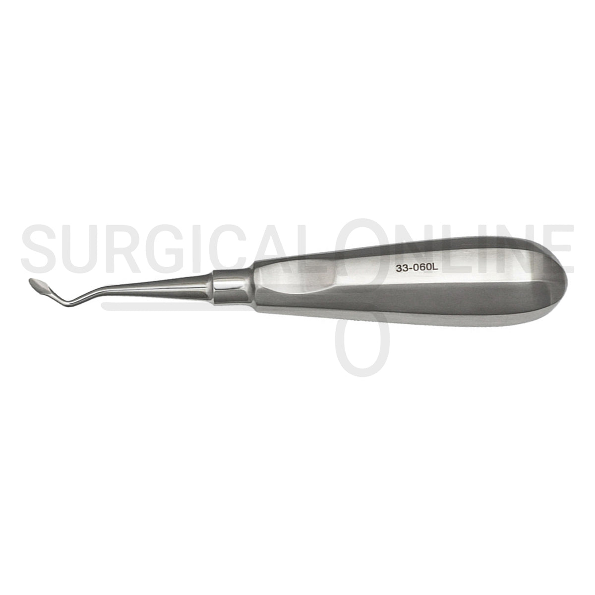 Dental Spade Concave Root Elevator #60L Angled Left 6″