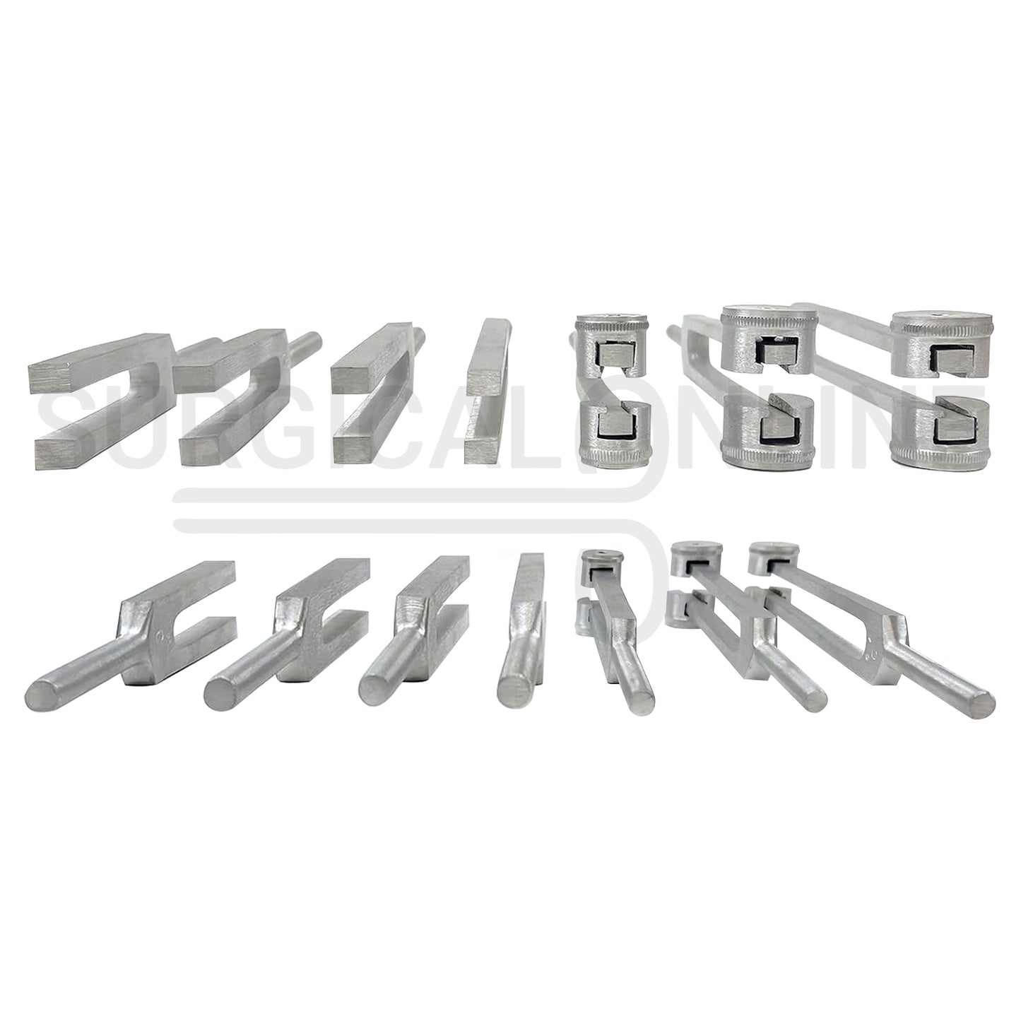 7 Pcs Tuning Fork C64, C128, C256, C512, C1024, C2048 & C4096 Set