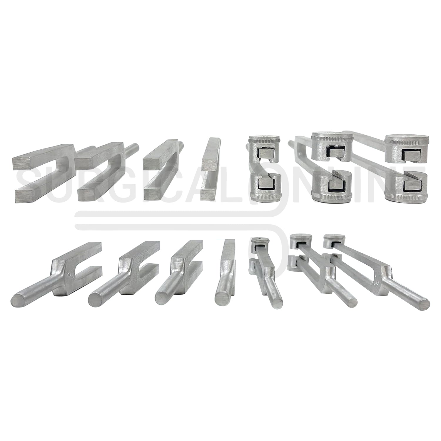 7 Pcs Tuning Fork C64, C128, C256, C512, C1024, C2048 & C4096 Set