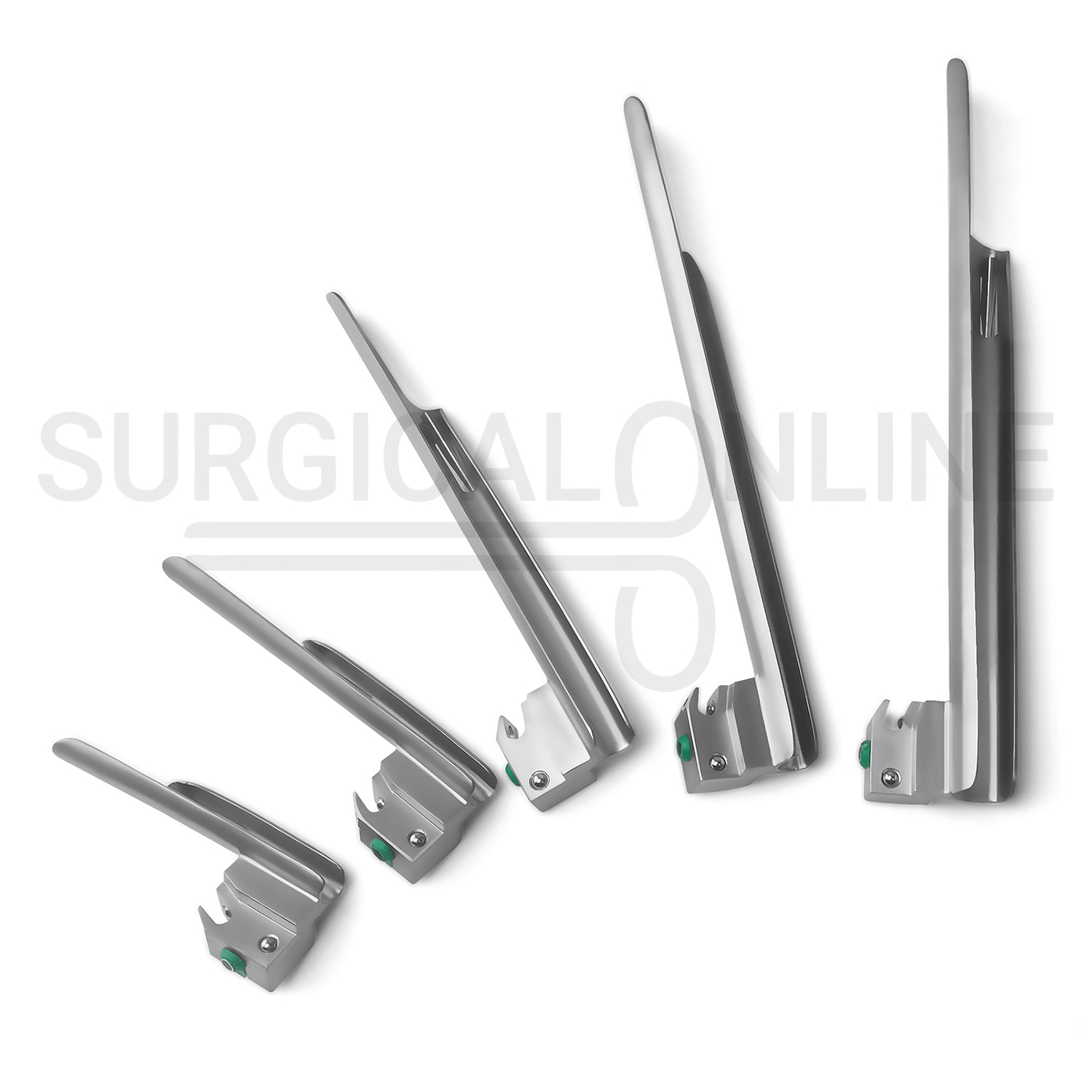 Fiber Optic Laryngoscope Miller Set With Carrying Case