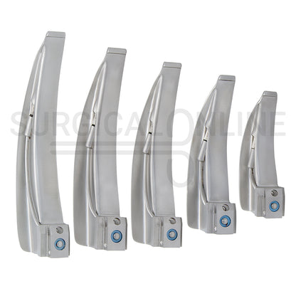 12 Pcs Conventional Laryngoscope Macintosh & Miller Complete Set
