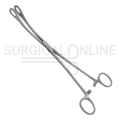 Foerster Sponge Forceps Serrated Curved 9.50"