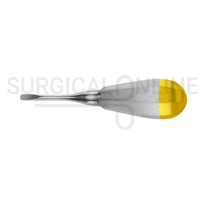 Luxating Elevator 5mm Straight Tip 5″ Half Gold Handle