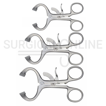 3 Pcs Molt Mouth Gag Retractor 3.5″, 4.5″ & 5.5″ Set