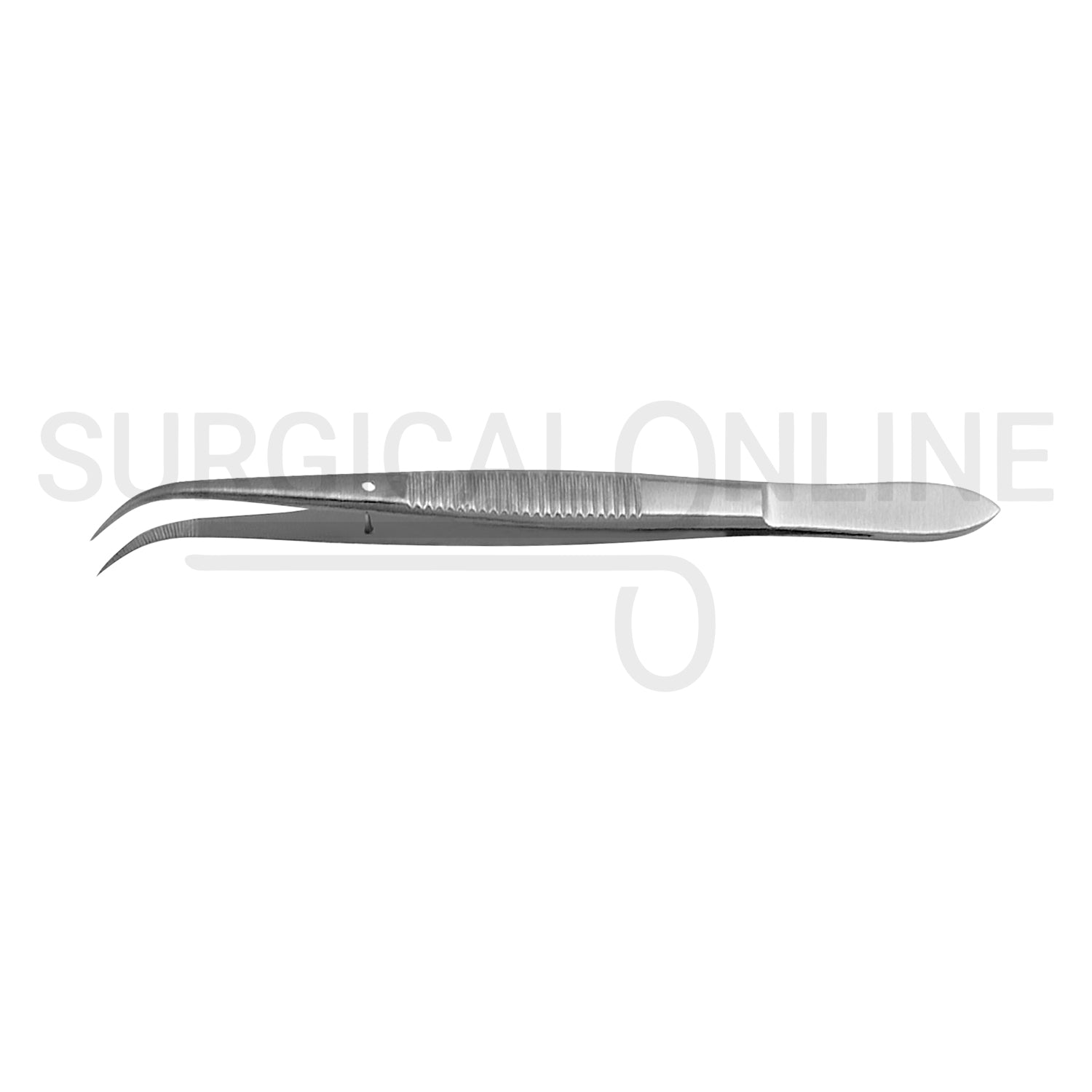 Splinter Forceps 4.50" Fine Point Curved Serrated Tips