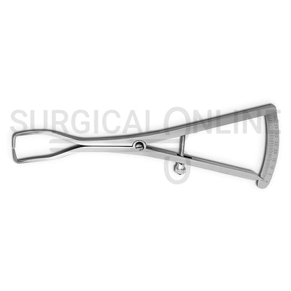 Weiss Modified Castroviejo Caliper 6.75″ Curved Graduated 0–40mm