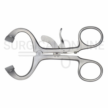 Molt Mouth Gag Retractor 4.5″ Curved Blades Child
