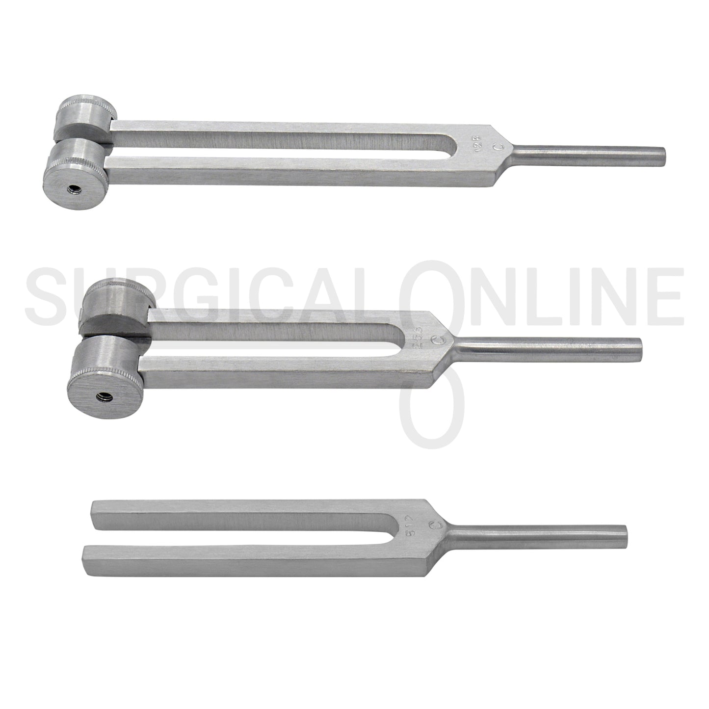 3 Pcs Tuning Fork C-128, C-256 & C-512 Set