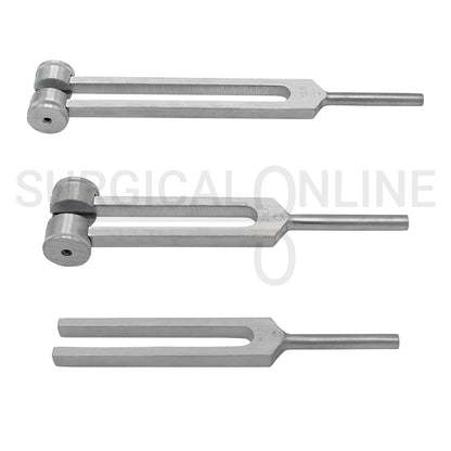 3 Pcs Tuning Fork C-128, C-256 & C-512 Set