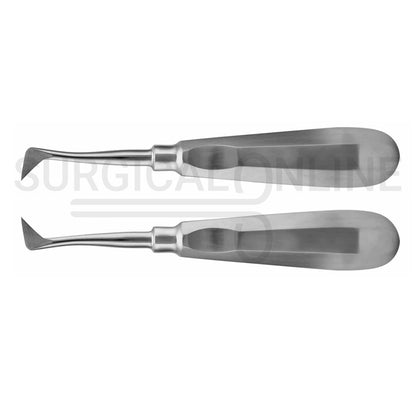 2 Pcs Dental Seldin Elevator #1L Left & #1R Right Angled Set