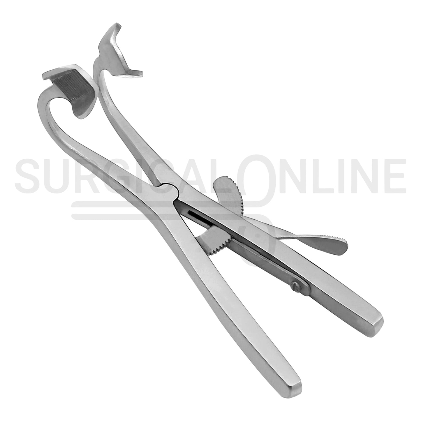 Denhart Mouth Gag 5.5″ With Serrated Curved Blades & Grip Lock
