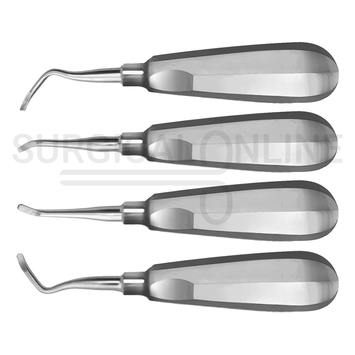 4 Pcs Miller Dental Root Elevators East, West, Right & Left Set