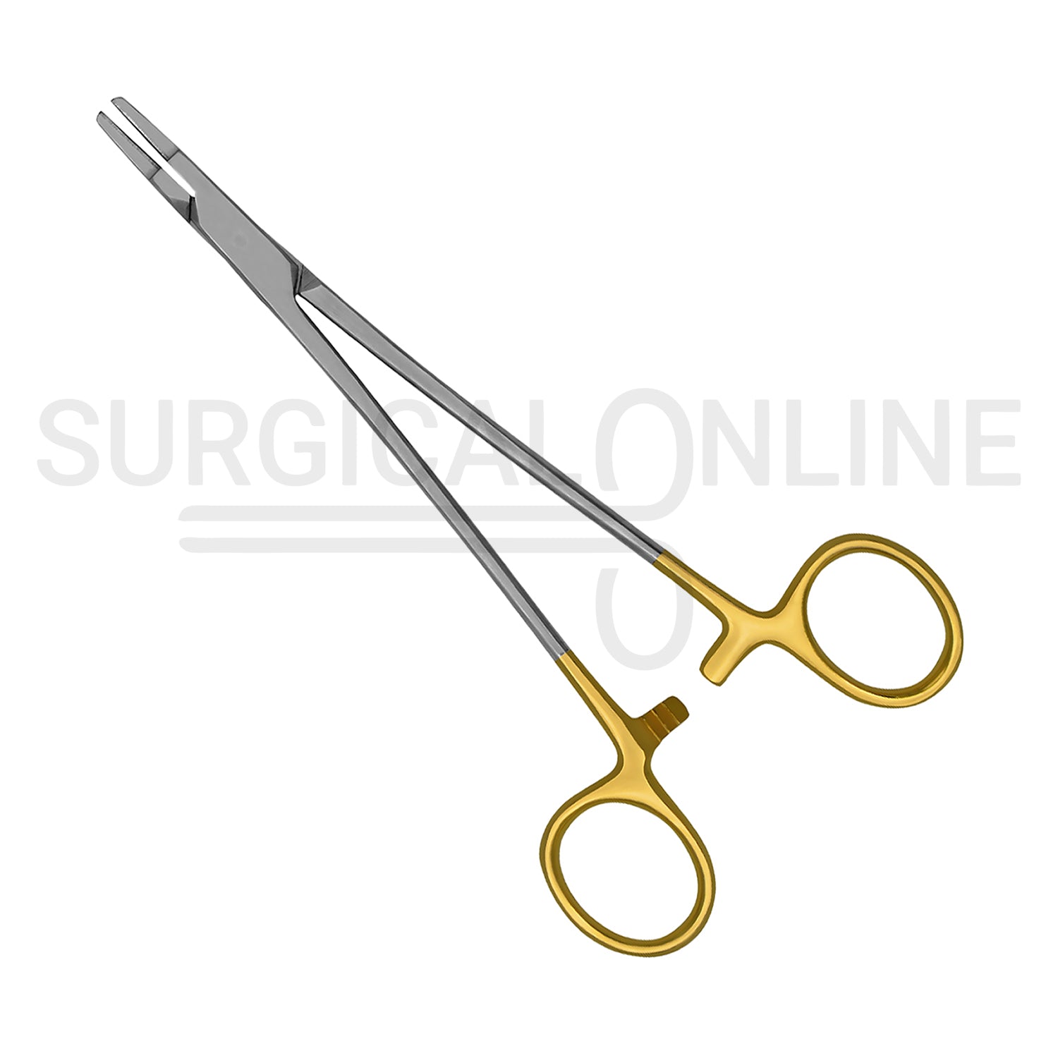 TC Ryder Needle Holder 6″ Serrated Jaws With Gold-Plated Handles