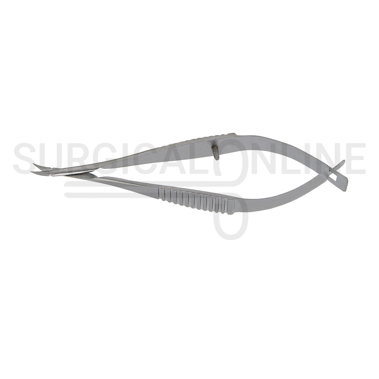 Micro Vannas Scissors Spring Handle 3″ Curved Sharp Blades