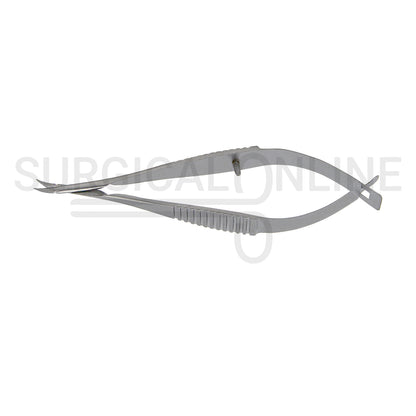 Micro Vannas Scissors Spring Handle 3″ Curved Sharp Blades