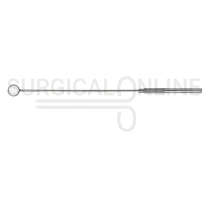 Laryngeal Mirror #0 14mm Angled Mirror With Grip Handle 7.7"