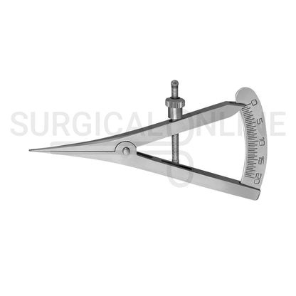 Castroviejo Caliper 3.5″ Straight Graduated 0–20mm