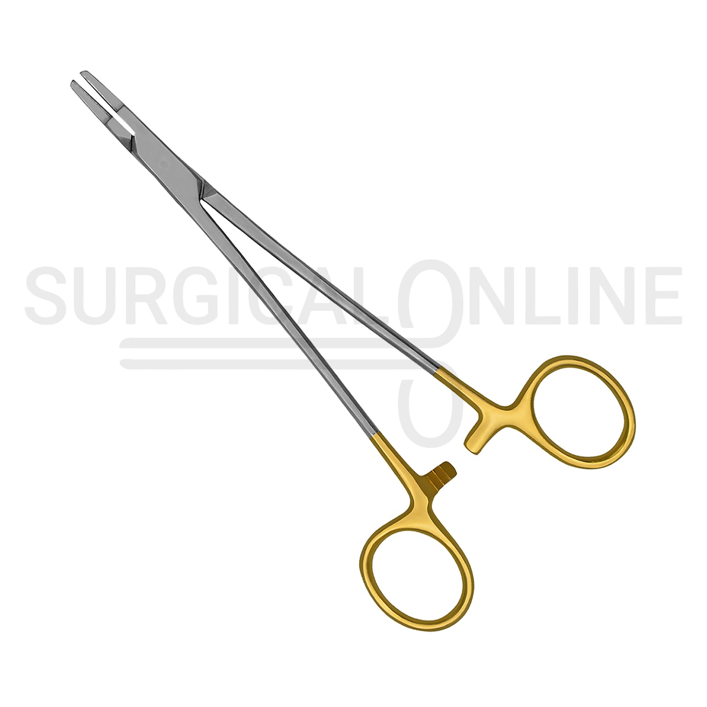 TC Ryder Needle Holder 5.5″ Serrated Jaws With Gold-Plated Handles