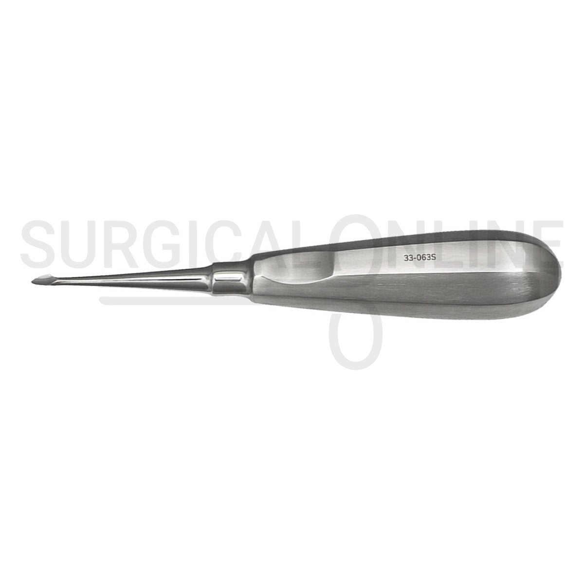 Dental Spade Concave Root Elevator #63S Curved 6″