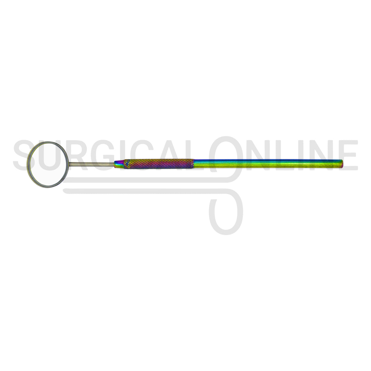 Multi Rainbow Color Dental Mouth Mirror #5 With Handle 6.5″