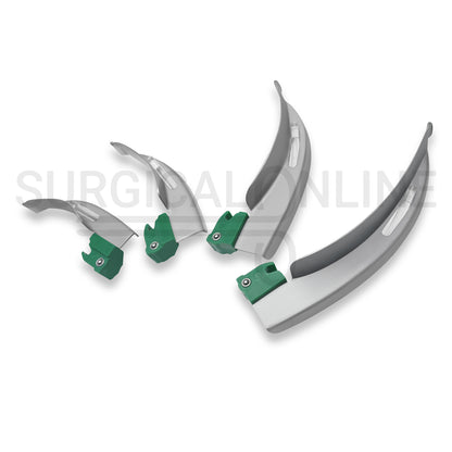 Fiber Optic Disposable Macintosh & Miller Laryngoscope Set