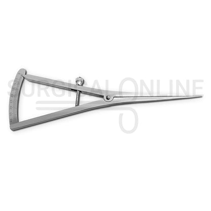 Castroviejo Caliper Long 7″ Straight Graduated 0–40mm