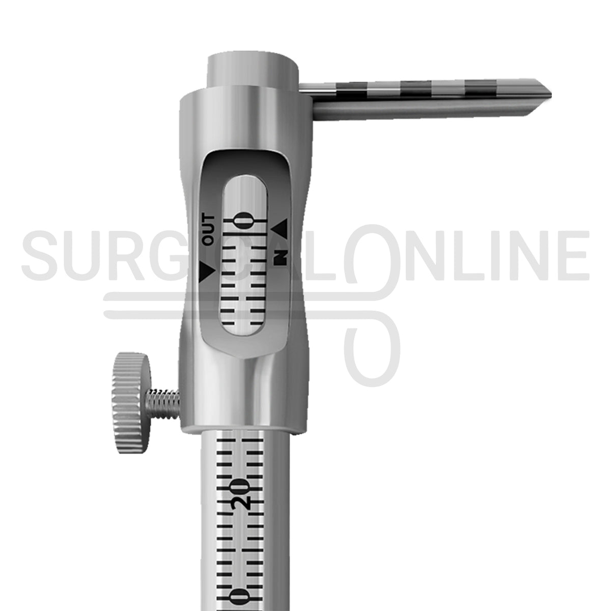 Krekeler Sliding Caliper Round Gauge 5″ 0–80mm Straight