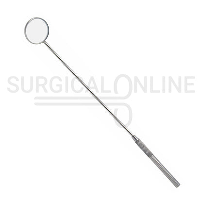 Laryngeal Mirror #5 24mm Angled Mirror With Grip Handle 8"
