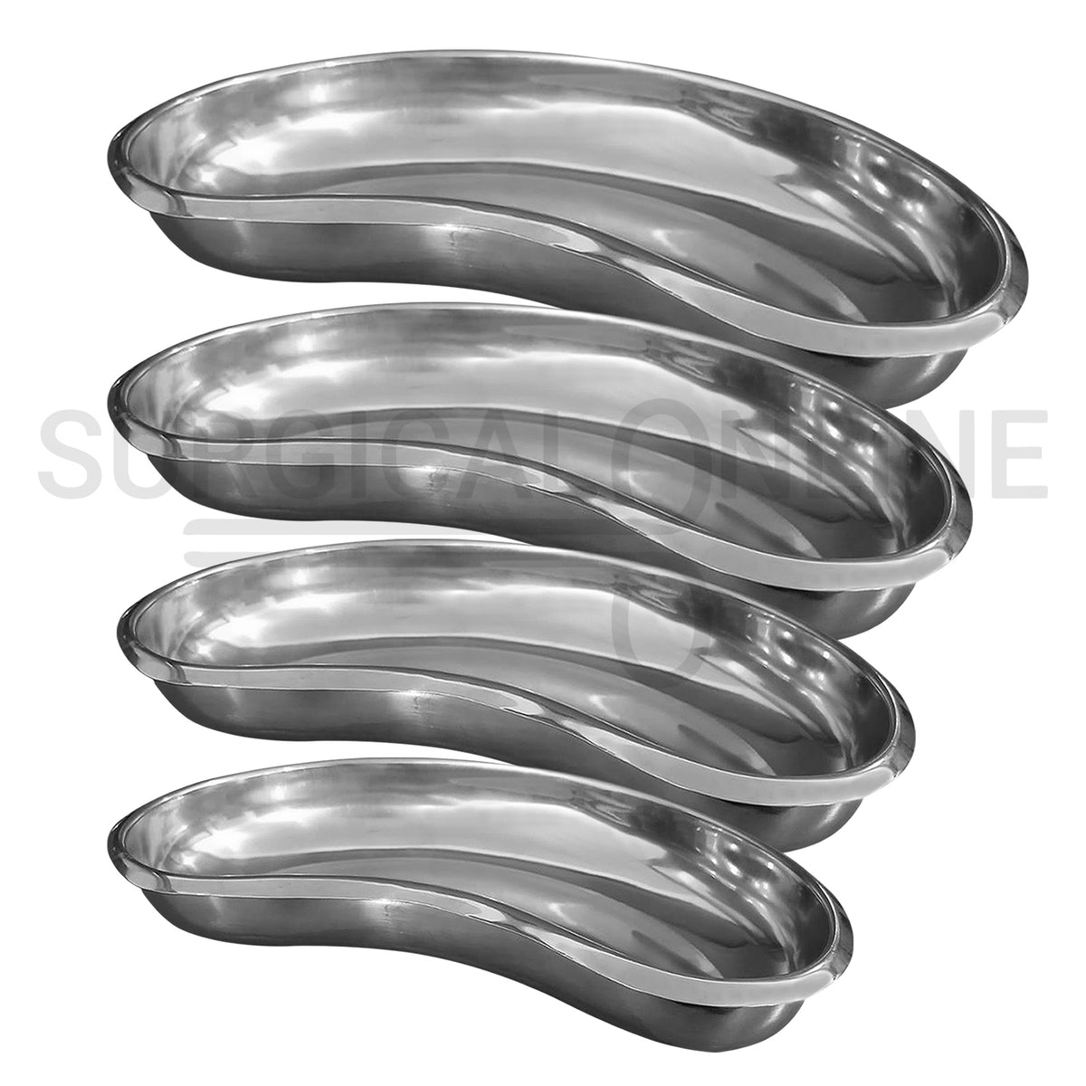 4 Pcs Emesis Basin Kidney Tray 6″, 8″, 10″ & 12″ Bowl Set