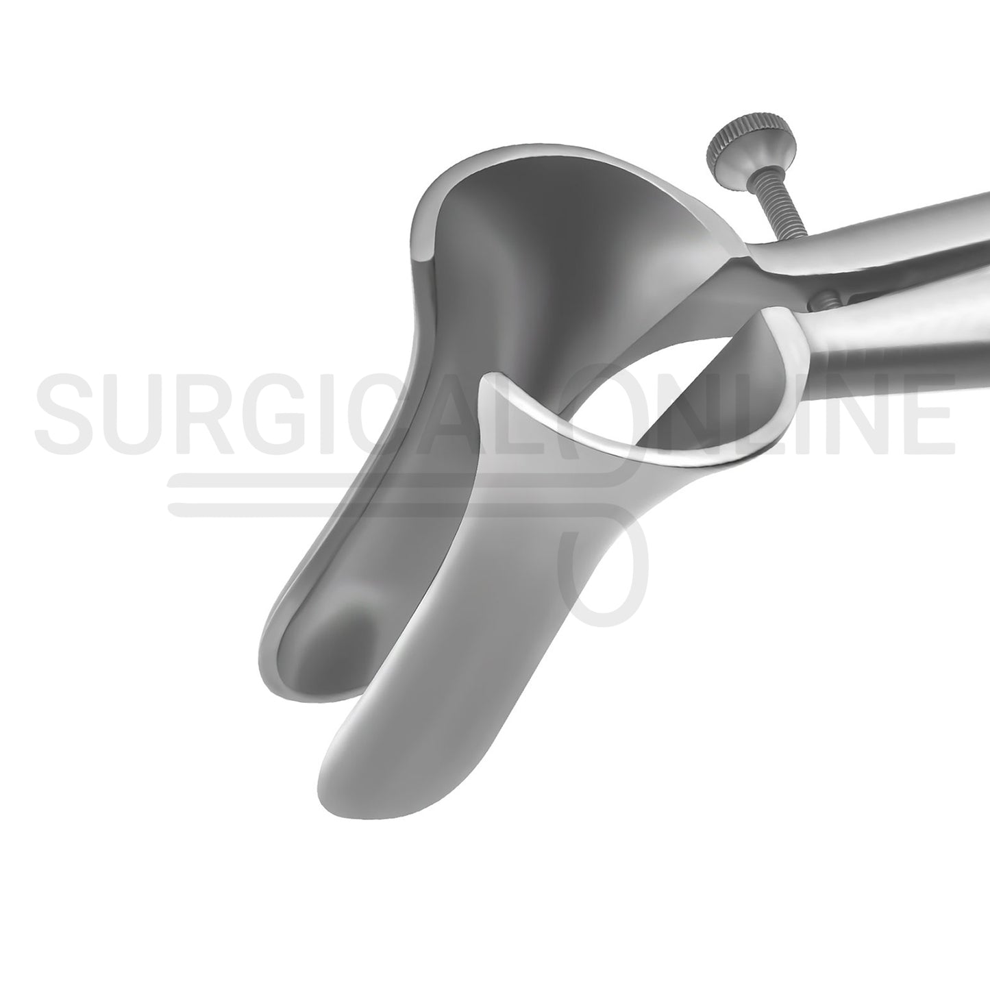 Pratt Rectal Speculum 8.5″ With Set Screw Blades 3.5" Long x 1" Wide