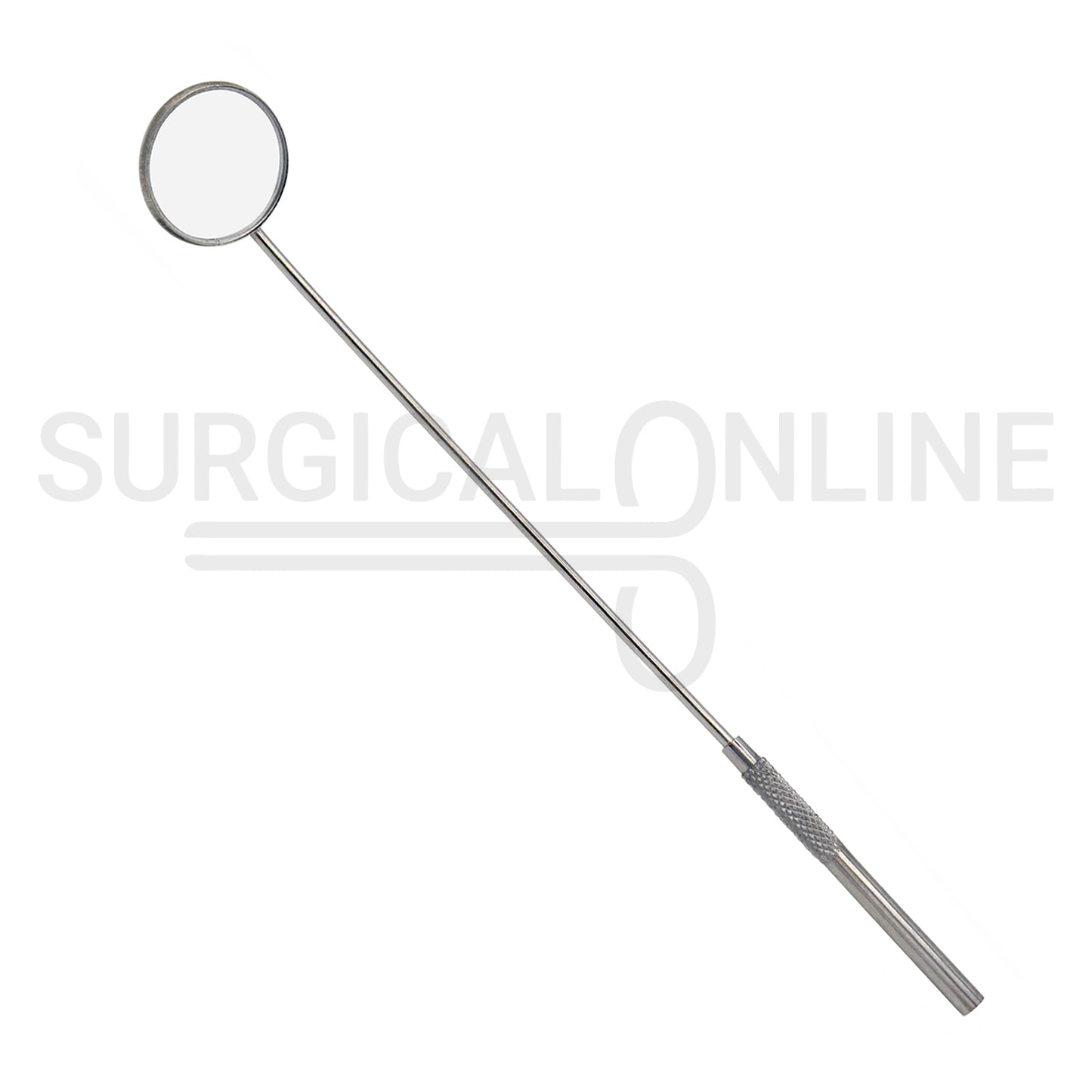 Laryngeal Mirror #7 28mm Angled Mirror With Grip Handle 8"