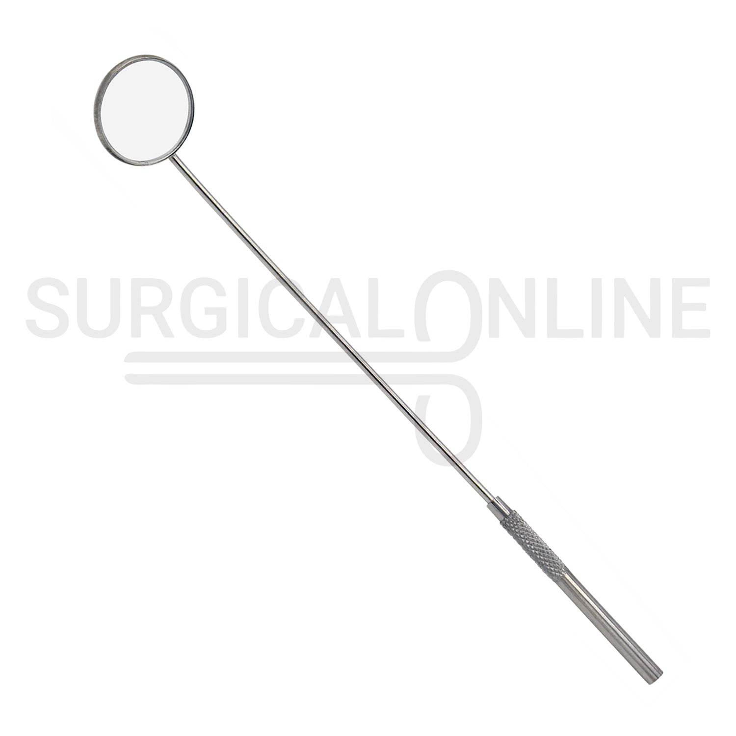 Laryngeal Mirror #7 28mm Angled Mirror With Grip Handle 8"