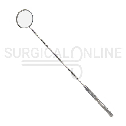 Laryngeal Mirror #7 28mm Angled Mirror With Grip Handle 8"