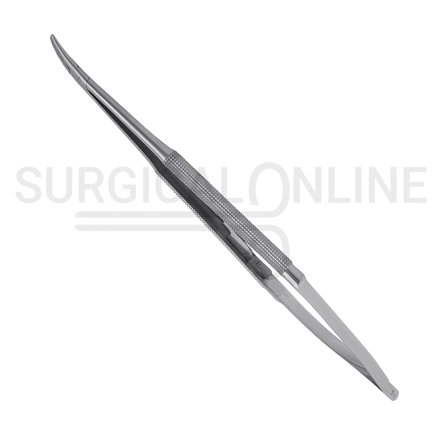 Castroviejo Needle Holder 7.00″ Curved Serrated Tip With Lock