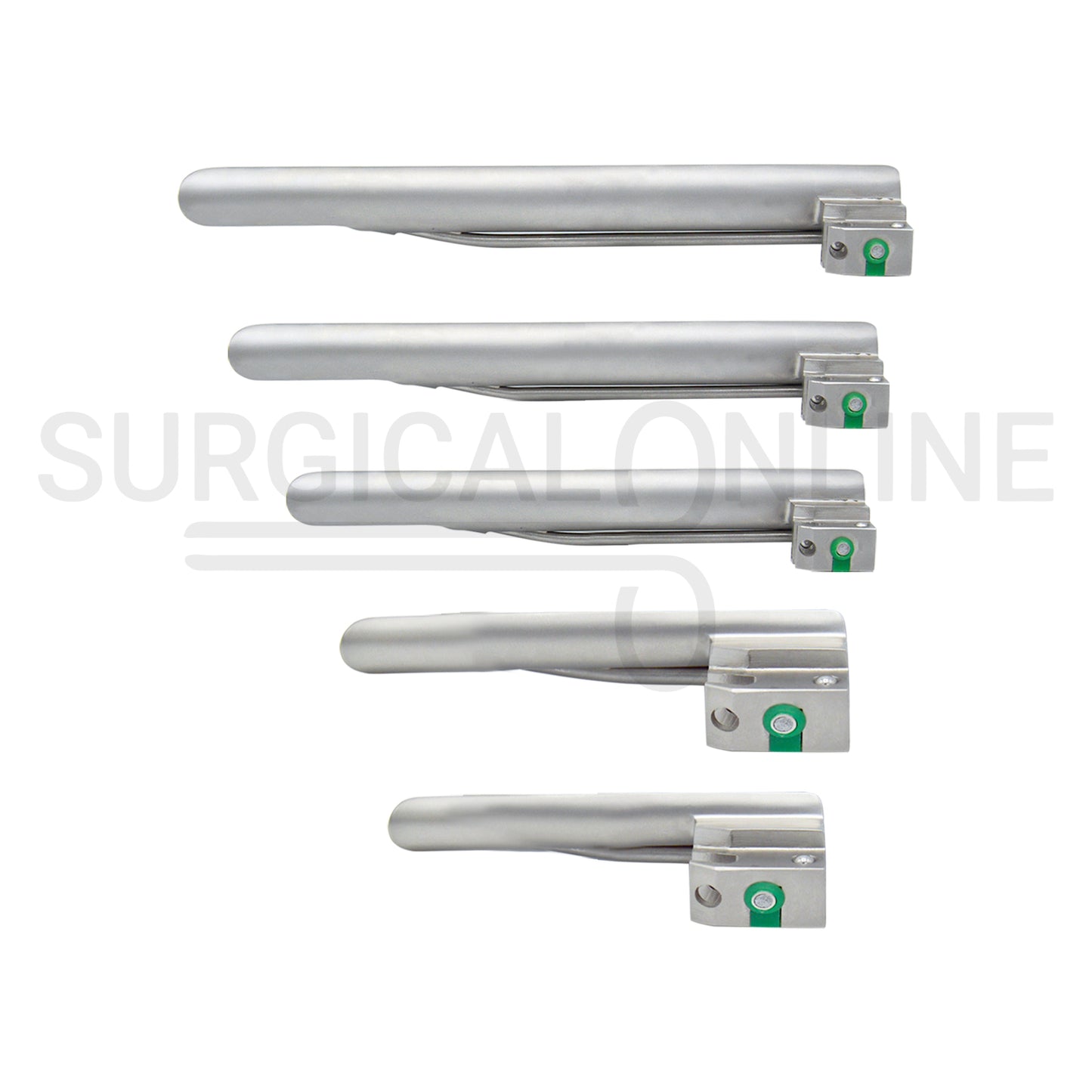 Fiber Optic Laryngoscope Miller Set With Carrying Case
