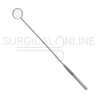 Laryngeal Mirror #3 20mm Angled Mirror With Grip Handle 8"