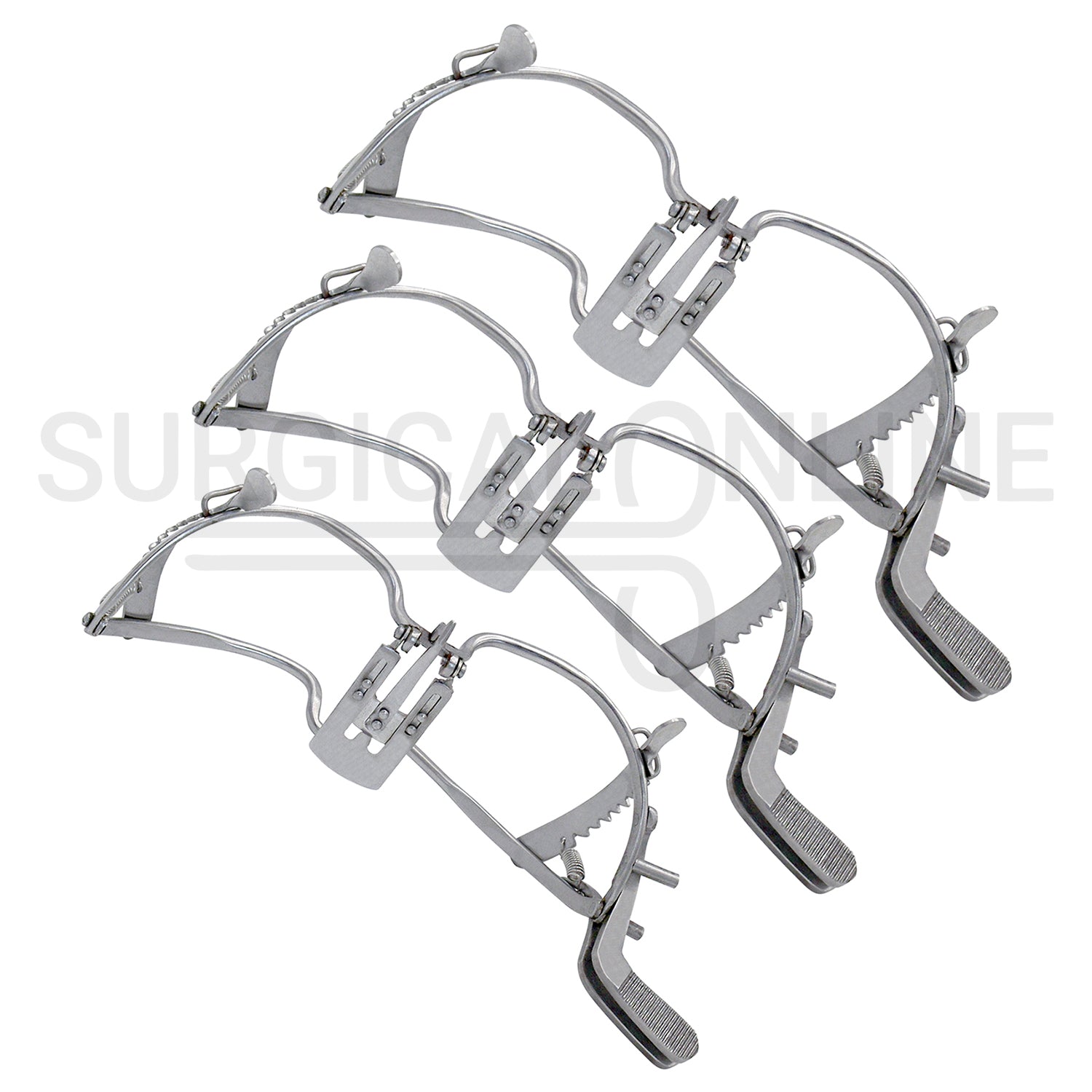 3 Pcs Whitehead Mouth Gag With Tongue Depressor 11cm, 13cm & 15cm Set