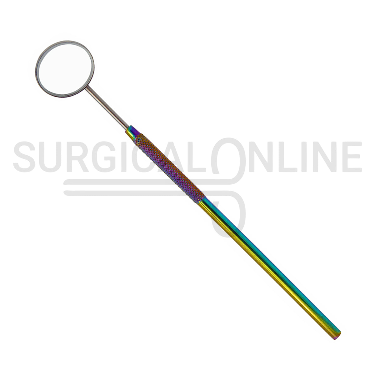 Multi Rainbow Color Dental Mouth Mirror #5 With Handle 6.5″