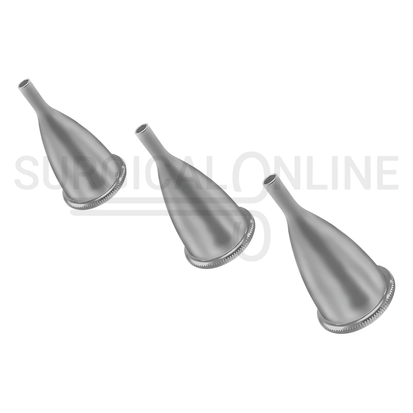 3 Pcs Gruber Ear Specula Oval Adult Sizes 1, 2 & 3 Speculum Set