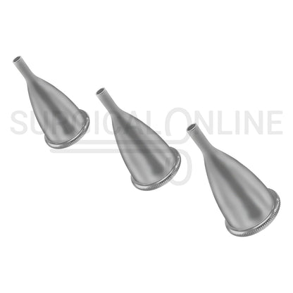 3 Pcs Gruber Ear Specula Oval Adult Sizes 1, 2 & 3 Speculum Set