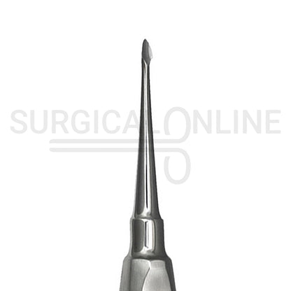 Dental Spade Concave Root Elevator #63S Curved 6″